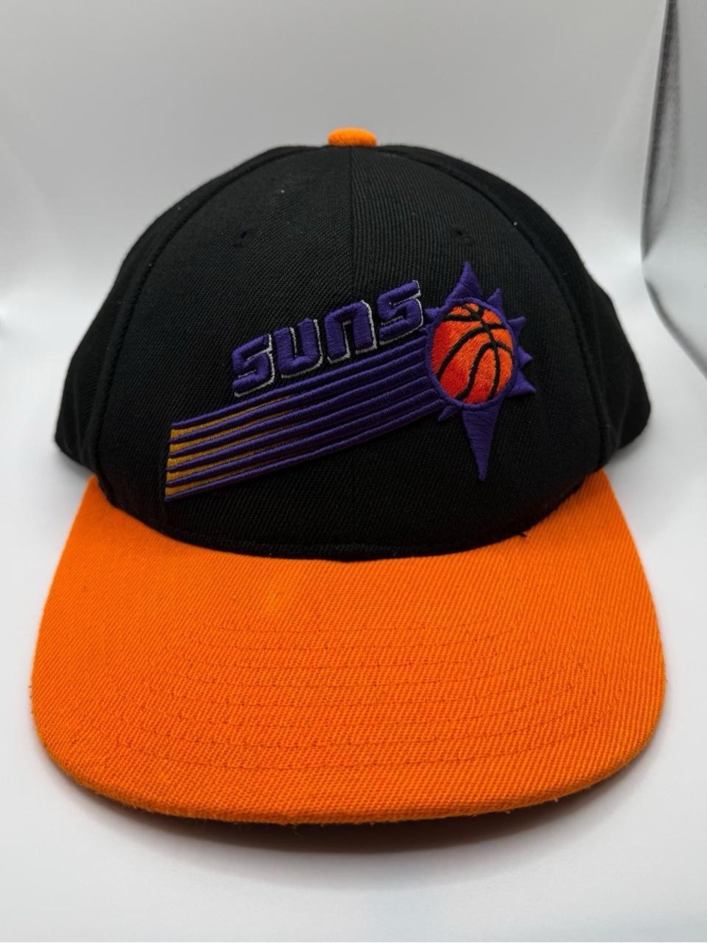 Mitchell & Ness Phoenix Suns Black & Orange Snapback Hat